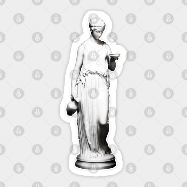 Greek ancient woman statue Sticker by melenmaria